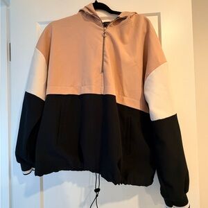 Zara Black and Pink Athletic Jacket